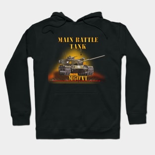 Main Battle Tank - M60A1 w Fire- Right Face X 300 Hoodie